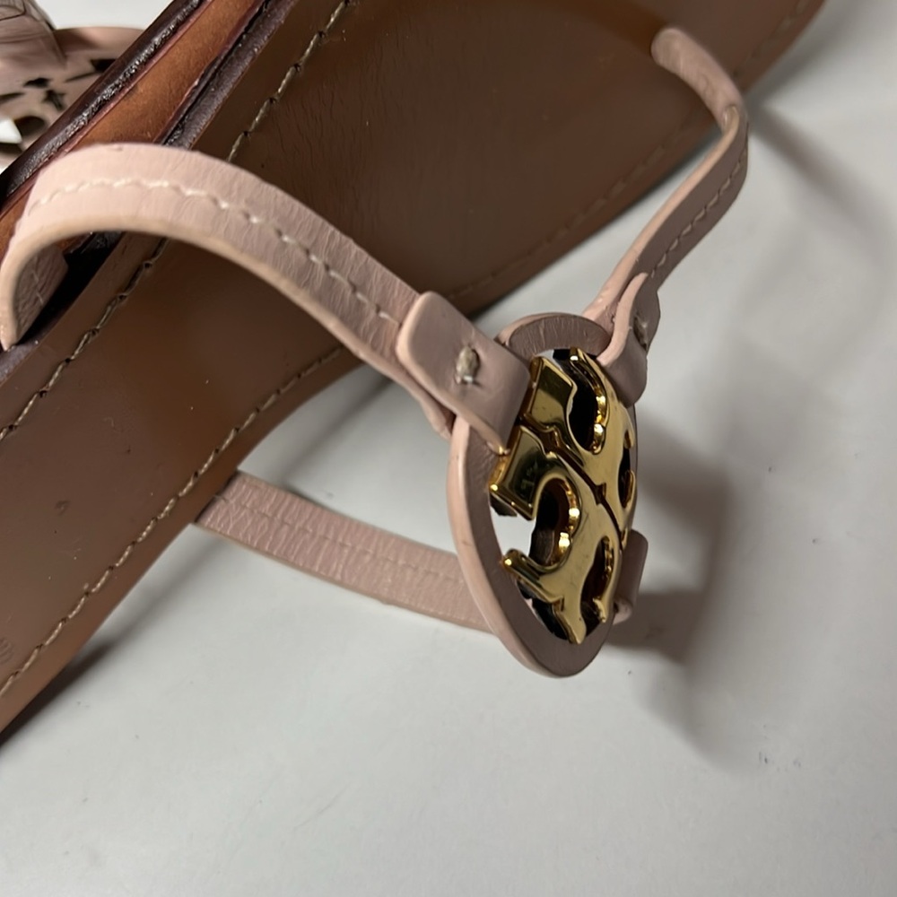 Tory Burch Miller Leather Sandals (Seashell Pink) Women’s Size 9.5 M - Picture 15 of 16